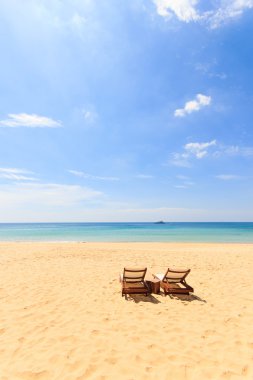 tropikal plaj manzara