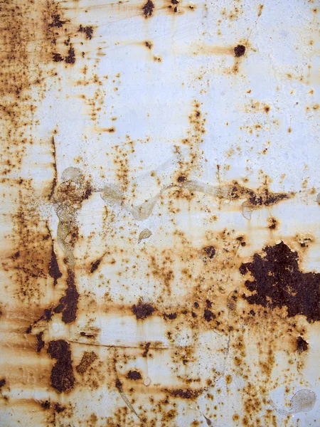 Old rusty metal plate heavily aged — Stock Photo, Image