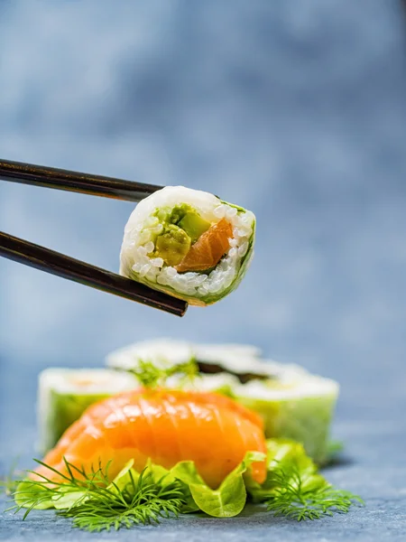 Set de sashimi de comida japonesa —  Fotos de Stock