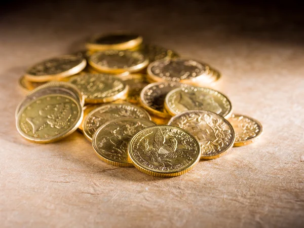 Lots of gold coins — Stock Photo, Image