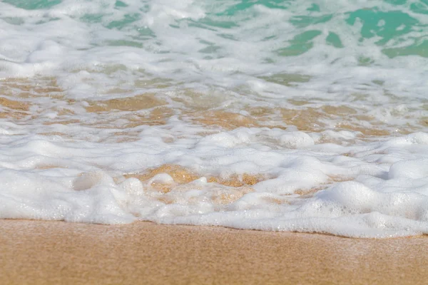 Wave of the sea on the sand beach — Stock Photo, Image