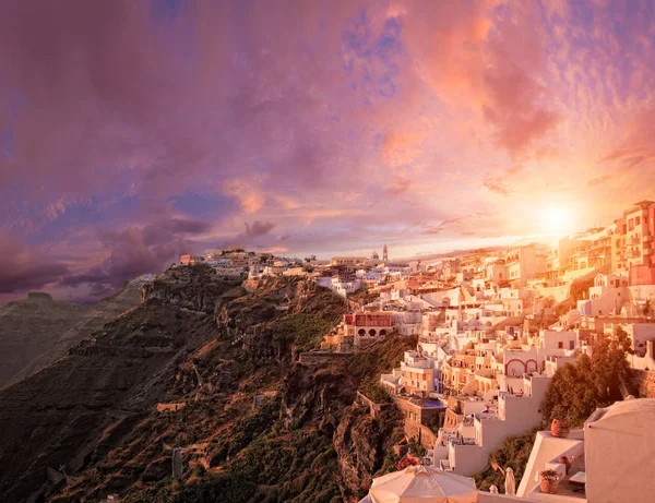 View of Fira town - Santorini — Stock Photo, Image