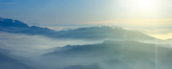 Вид с воздуха на гору Олимп в Греции — стоковое фото