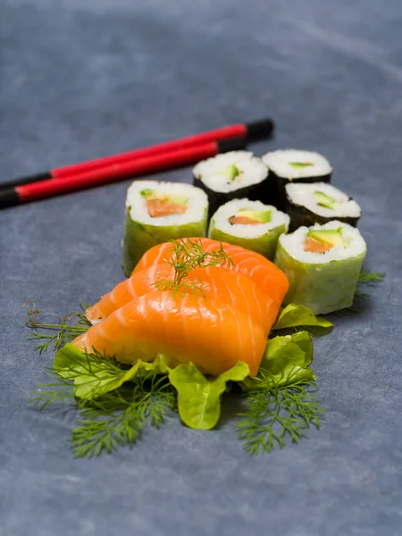 Japonské potraviny čerstvé Sushi — Stock fotografie