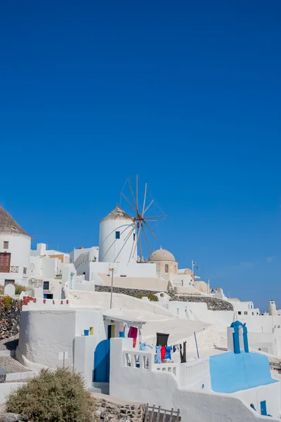 Santorini'de oia görüntüleyin — Stok fotoğraf