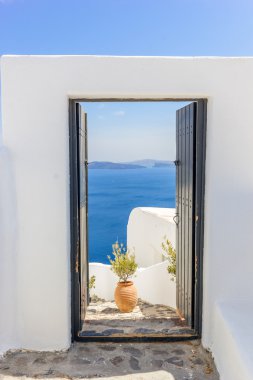 Santorini'de fira görüntüleyin