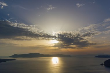 Santorini'de fira görüntüleyin