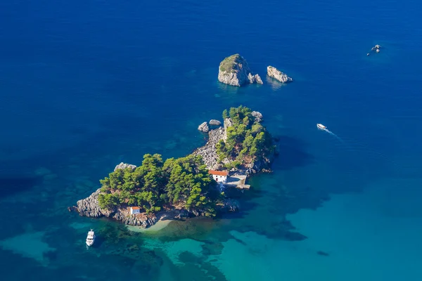 Paisaje aéreo de Parga — Foto de Stock