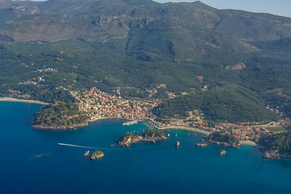 Aerial landscape of Parga — Stock Photo, Image