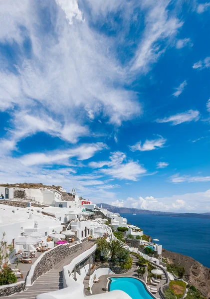 Vista sobre Oia em Santorini — Fotografia de Stock