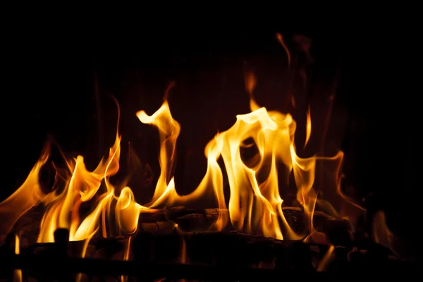 Feuer im Kamin — Stockfoto