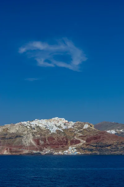 Bekijk op fira in santorini — Stockfoto