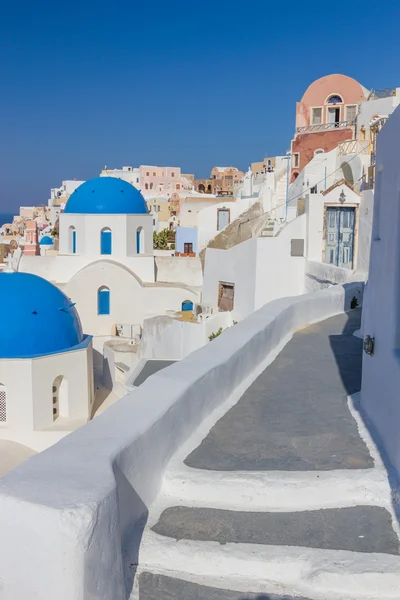 Visa på oia i santorini — Stockfoto