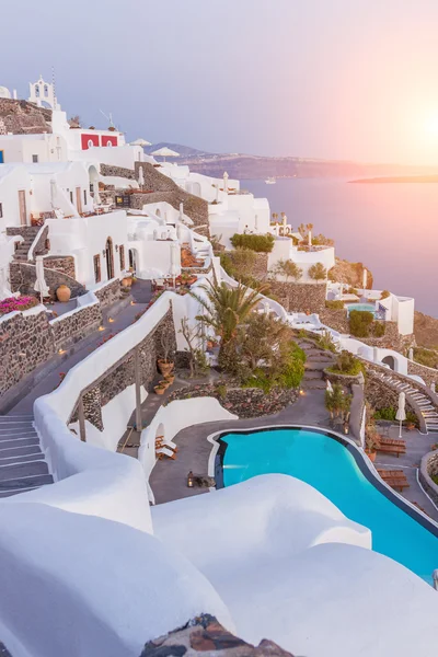 Vista su Oia a Santorini — Foto Stock