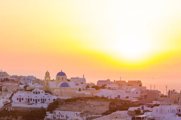 Blick auf oia in santorini — Stockfoto