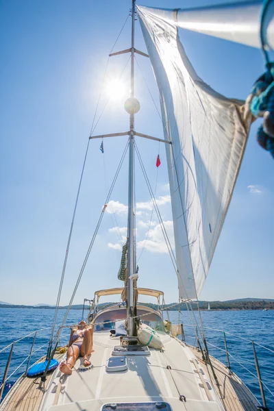Yacht. Sailing. Yachting. Tourism — Stock Photo, Image