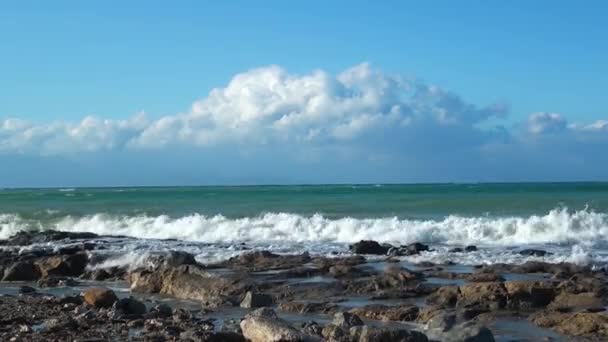 Краєвид пляжу Ціліві Закінтос — стокове відео