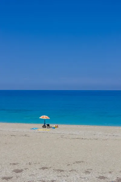 Lefkas 섬에 kathisma 해변 — 스톡 사진