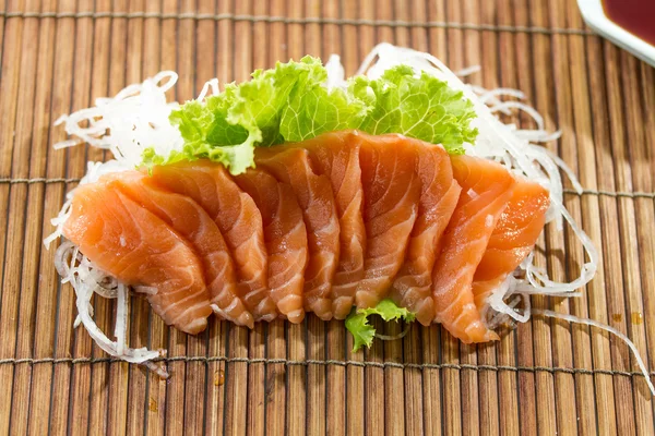 Sliced raw salmon sashimi — Stock Photo, Image