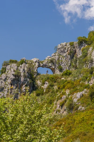 La foresta di pietra in autunno, Zagoria regione — Foto Stock