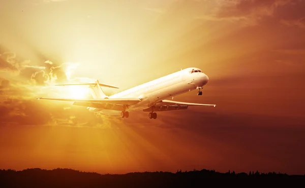 Avión de reacción comercial — Foto de Stock