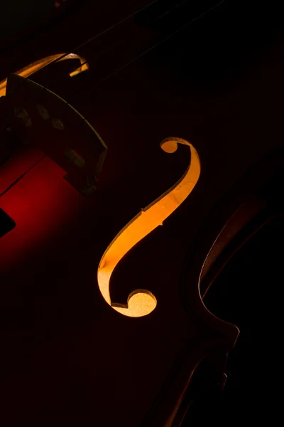 Silhouette einer Geige — Stockfoto