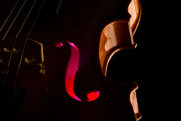 Silhouette of a violin — Stock Photo, Image