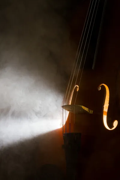Silhouette of a violin — Stock Photo, Image