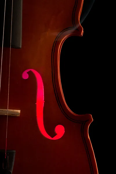 Силуэт скрипки — стоковое фото