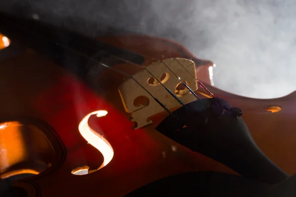 Silhouette of a violin — Stock Photo, Image