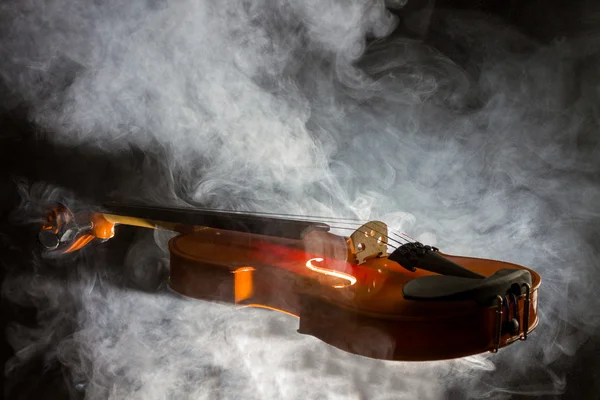 Silhouette of a violin — Stock Photo, Image