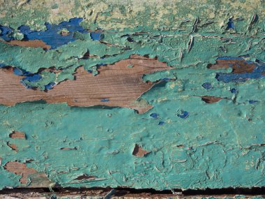 ahşap üzerine kırık boya