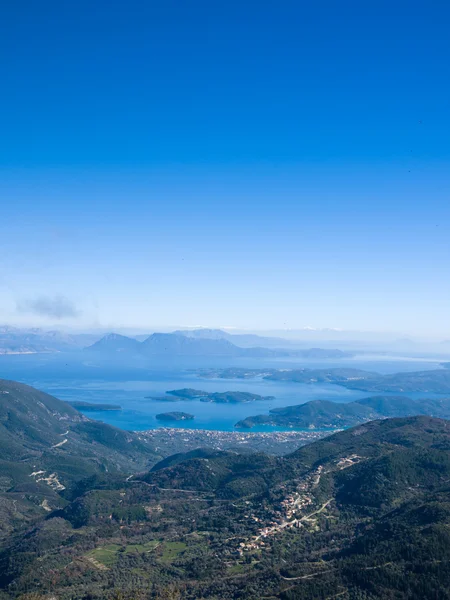 Vista general de la isla Lefkas — Foto de Stock