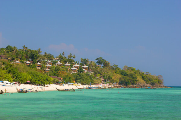 View on Phi Phi island beach