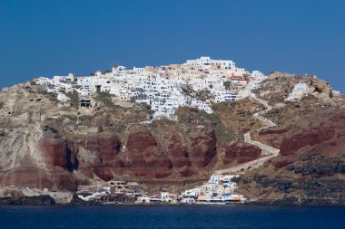 Santorini'de fira görüntüleyin