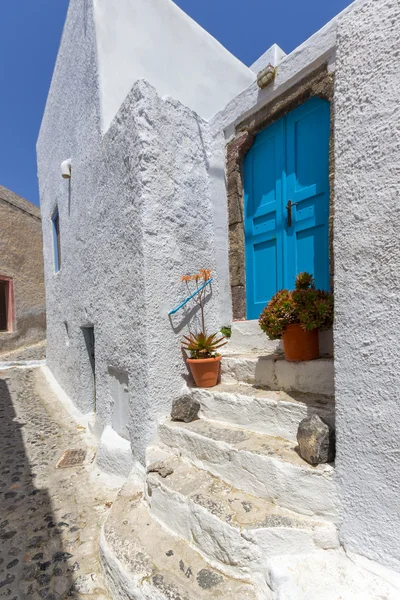 Visa på oia i santorini — Stockfoto