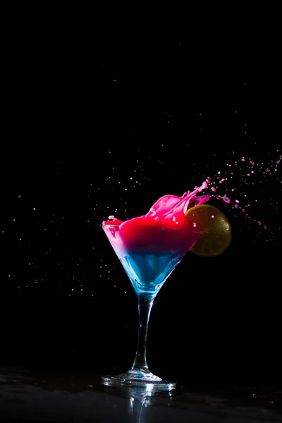 Fresh milky cocktail splashing — Stock Photo, Image