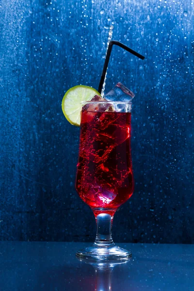 Cocktail energy drink con lime — Foto Stock