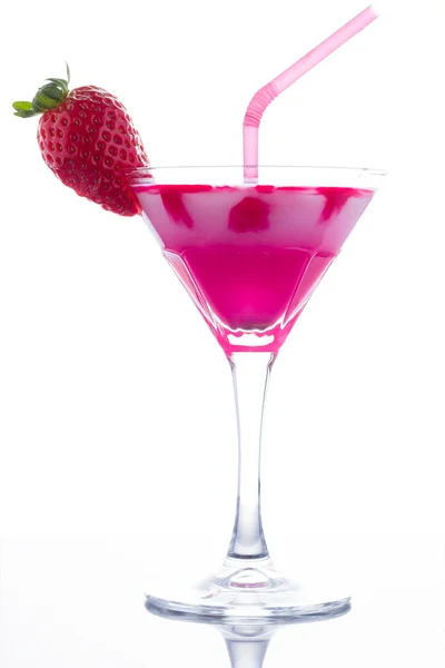 Strawberry cocktail with mint — Stock Photo, Image