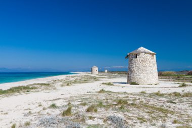 Gyra beach, lefkada yel değirmeni
