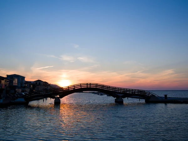 Ponte na ilha Jónica de Lefkas — Fotografia de Stock