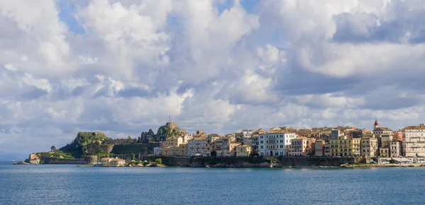 Vue panoramique de la vieille ville de Corfou — Photo