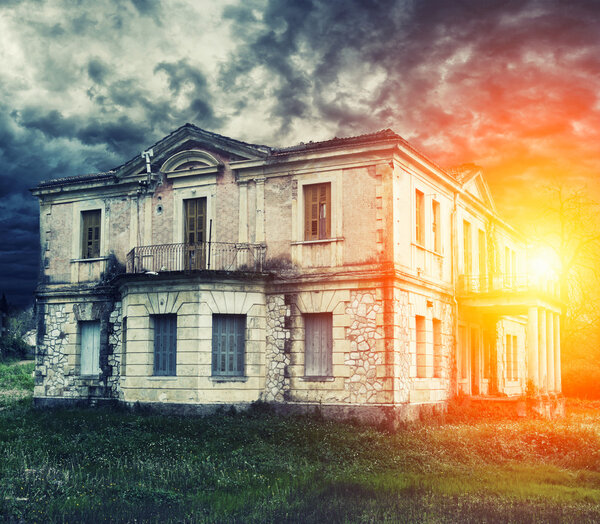 Abandoned haunted house 