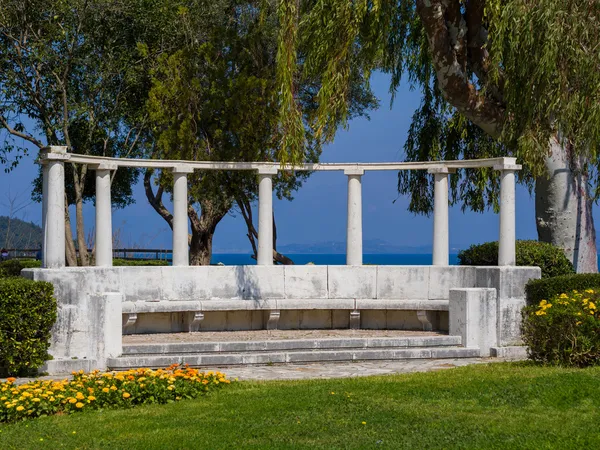 Square in the town of Corfu — Stock Photo, Image