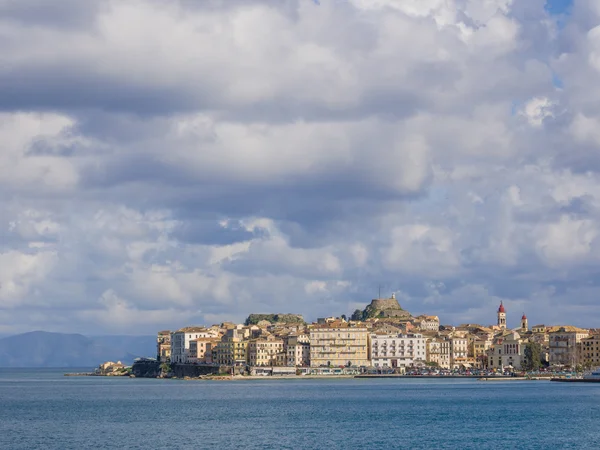 Vista da cidade velha de Corfu — Fotografia de Stock