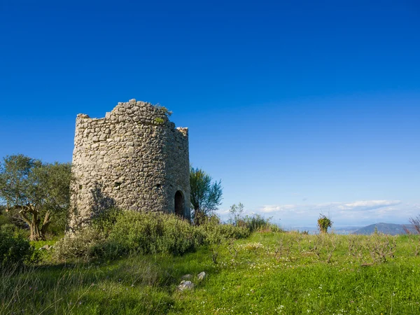 Gammal väderkvarn lefkada — Stockfoto