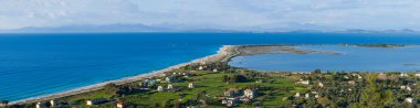 overzicht op het eiland lefkada in Griekenland