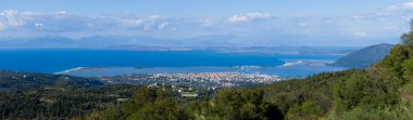 overzicht op het eiland lefkada in Griekenland