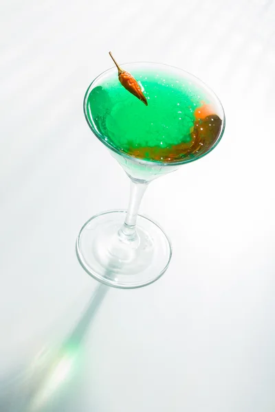 Cocktail with mint caviar — Stock Photo, Image