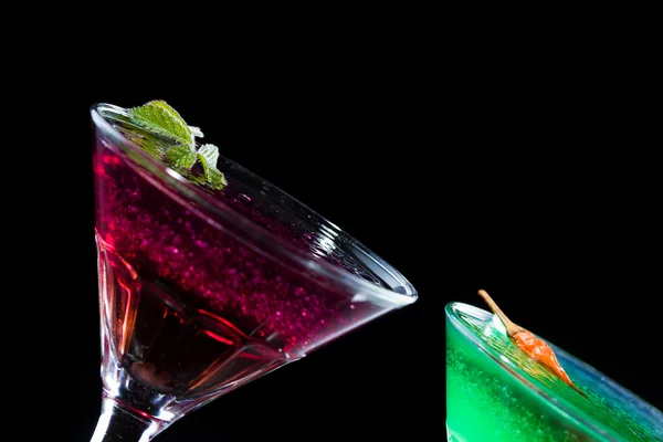 Cocktail avec caviar et whisky — 图库照片
